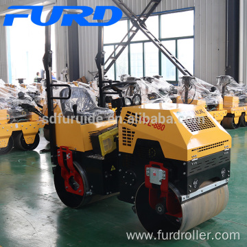 New Asphalt Compaction Roller 1000kg Small Vibratory Roller Compactor (FYL-880)